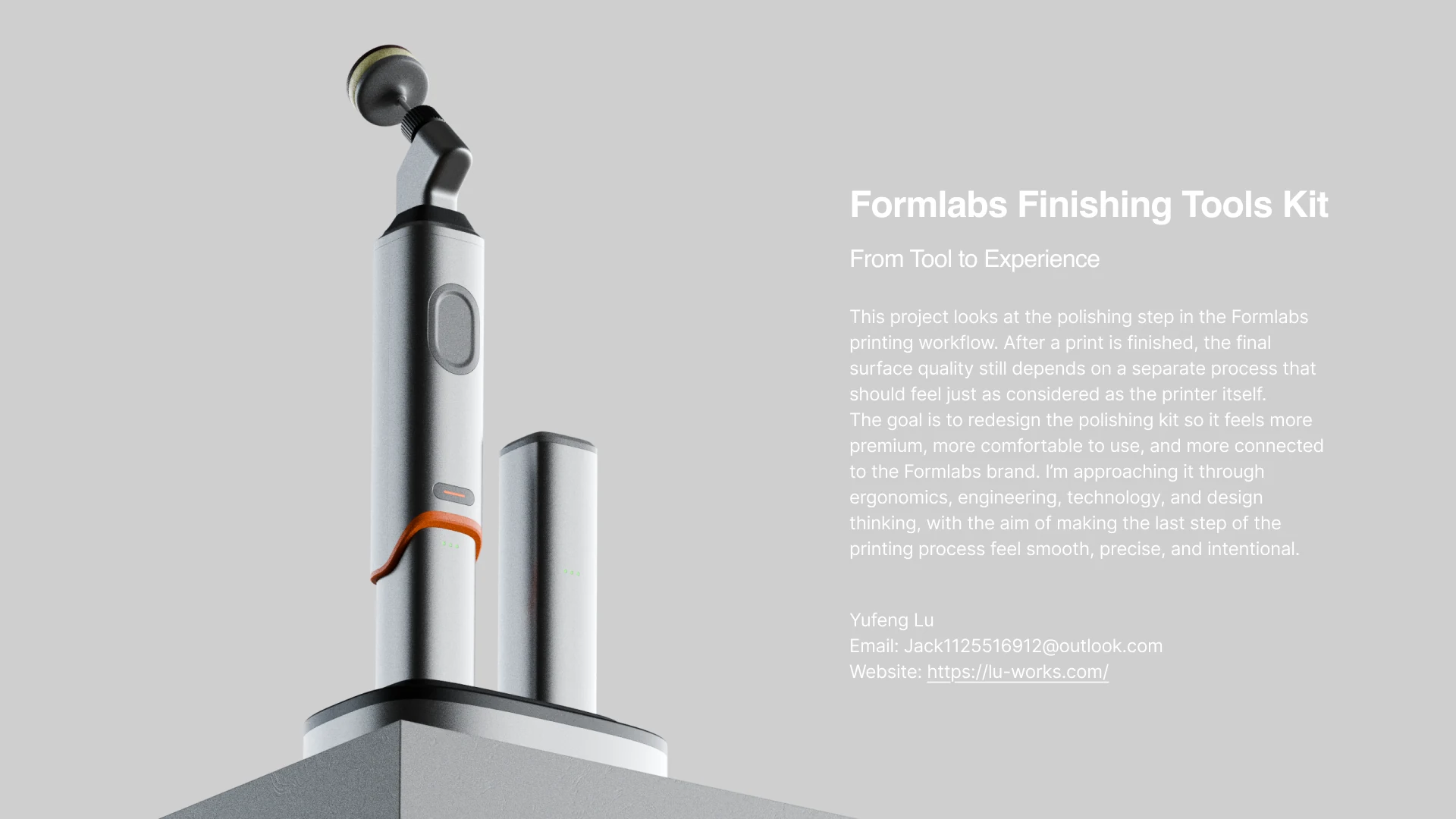 Formlabs finishing tools kit slide 1